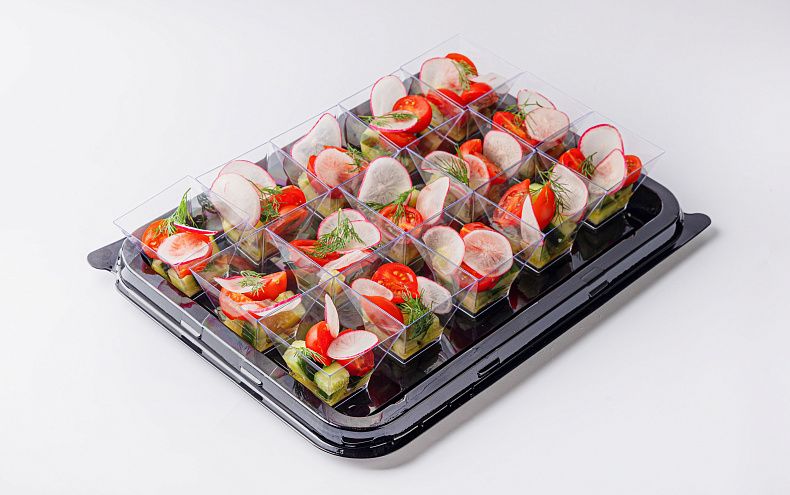 Салат «Овощной» фуршетные стаканчики, 15 шт