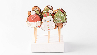 Пряники Новогодние с индивидуальным дизайном, 12шт