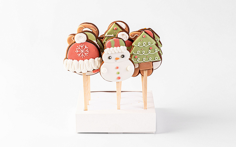 Пряники Новогодние с индивидуальным дизайном, 12шт