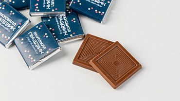 Шоколадки мини с Вашим логотипом, 1000 шт