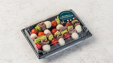 Канапе с ростбифом и моцареллой, 9 шт