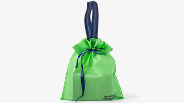 Сумка мини для хранения и подарков, зеленая