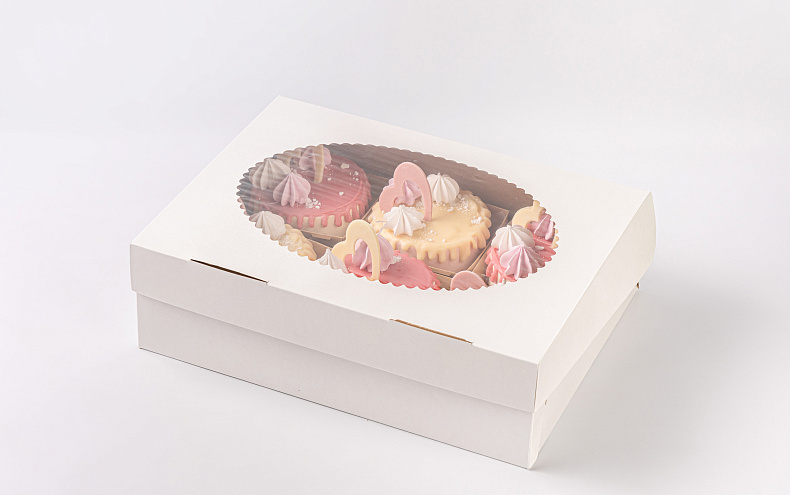 Набор мини тортиков «Сердечки», 6 шт