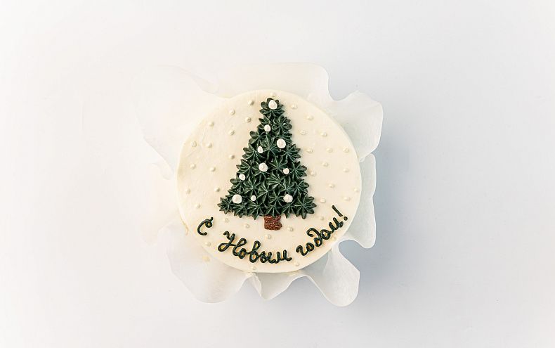 Набор Бенто торт с капкейками «С Новым Годом»