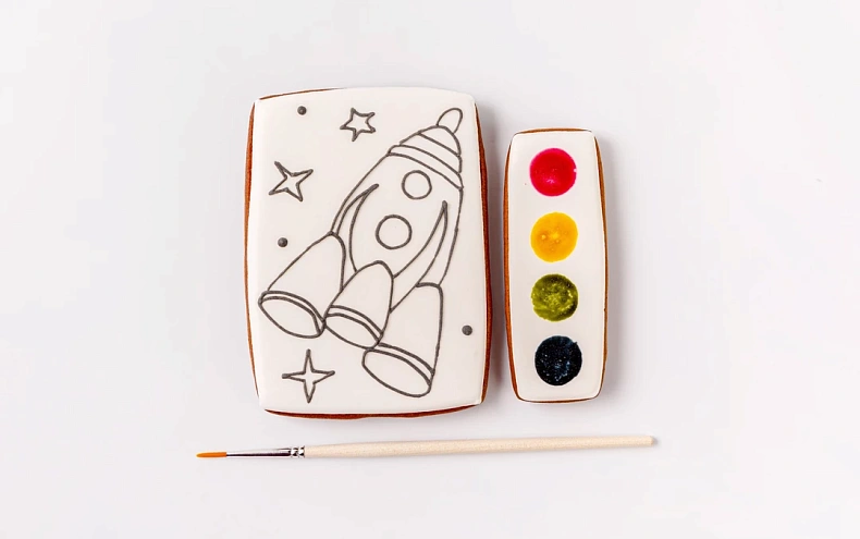 Набор из пряников для раскрашивания «Вкусная Акварель»