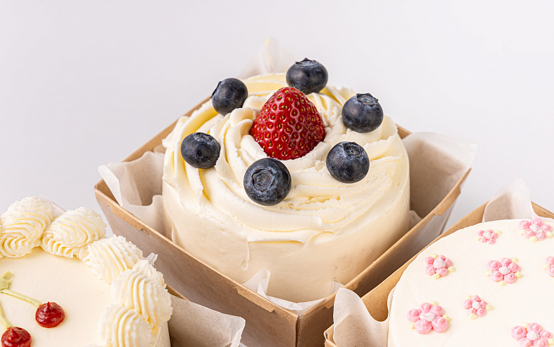 Набор мини тортиков «Ягодки-Цветочки», 6 шт