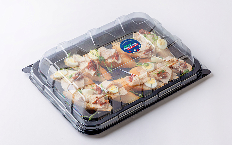 Брускетта цезарь с индейкой, 10 шт