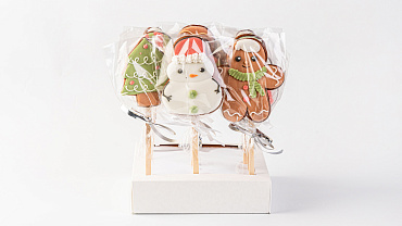 Пряники Новогодние с индивидуальным дизайном, 12шт