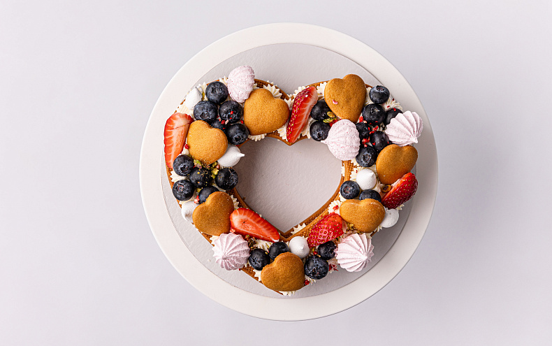 Торт Медовый Мильфей «Сердце»