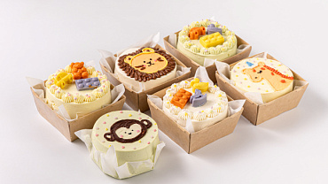 Набор мини тортиков «Игрушки», 6 шт