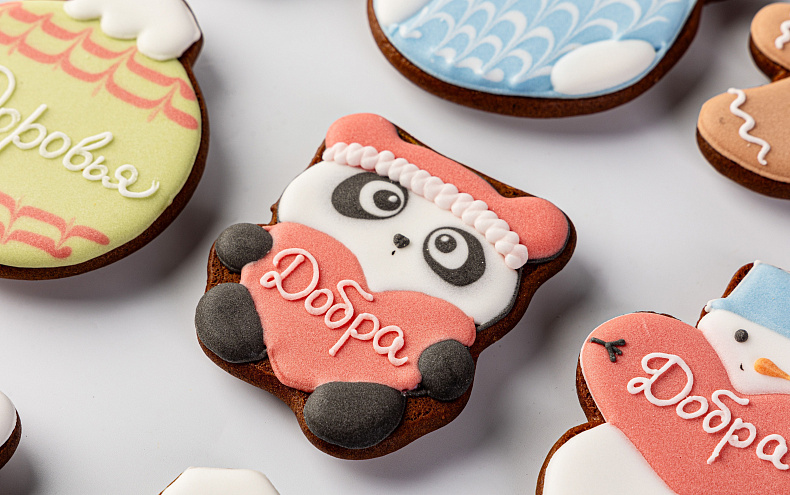 Набор имбирных пряников на завязках «Новогодний», 24 шт