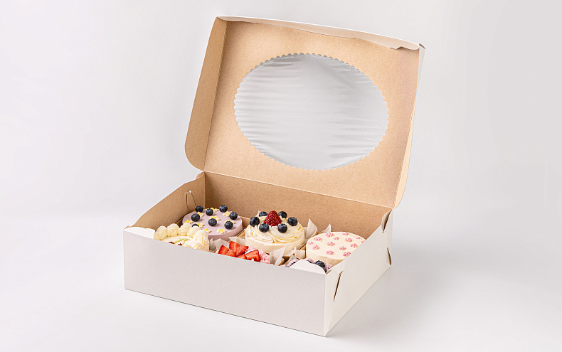 Набор мини тортиков «Ягодки-Цветочки», 6 шт