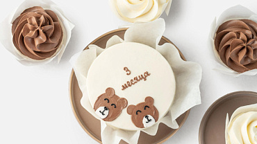 Набор Бенто-торт с капкейками «Мишкина семейка»