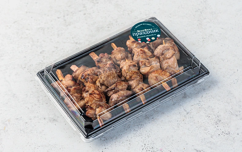 Мини-шашлычки с курицей, 12 шт