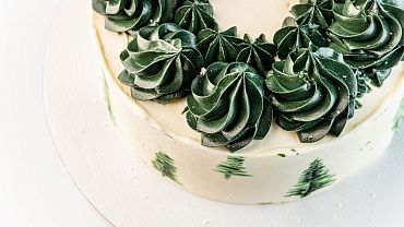 Торт «Зимний лес»