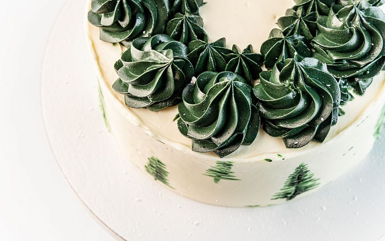 Торт «Зимний лес»