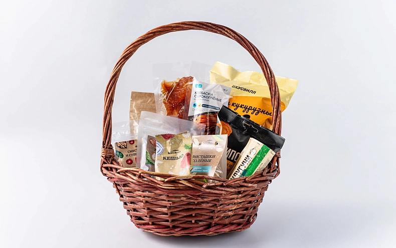 Набор «К пиву» в корзине