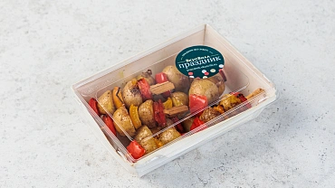 Мини-шашлычки из беби-картофеля, 12 шт