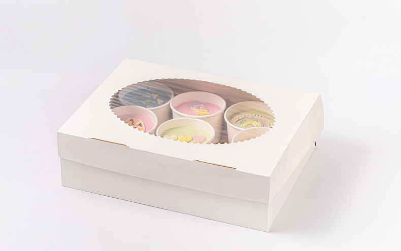 Набор «Весёлые тортики» в стаканчиках, 9 шт