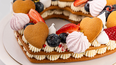 Торт Медовый Мильфей «Сердце»