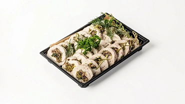 Рулет с курицей и грибами
