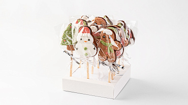 Пряники Новогодние с индивидуальным дизайном, 12шт