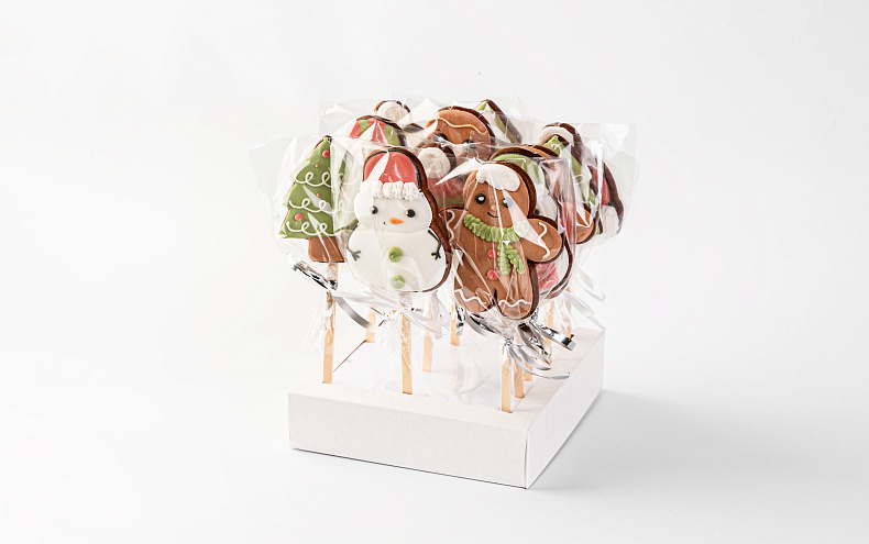 Пряники Новогодние с индивидуальным дизайном, 12шт