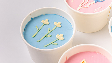 Набор «Весёлые тортики» в стаканчиках, 9 шт