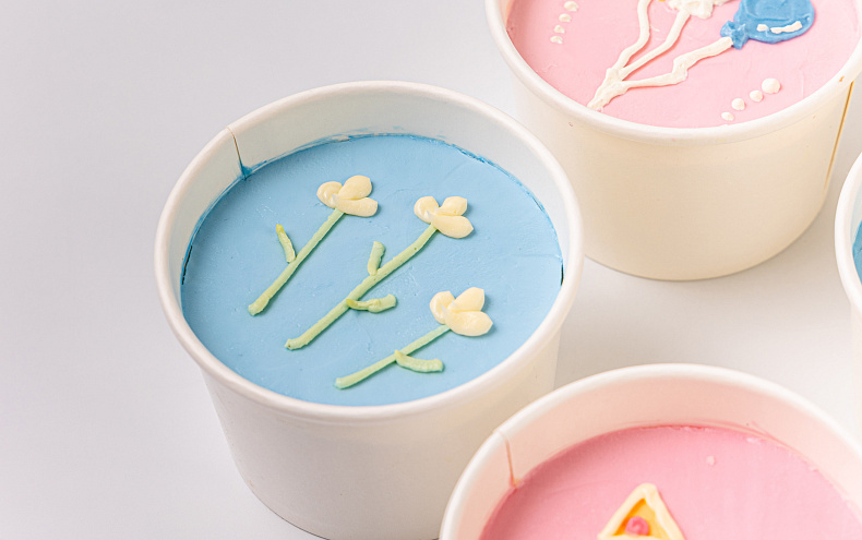 Набор «Весёлые тортики» в стаканчиках, 9 шт