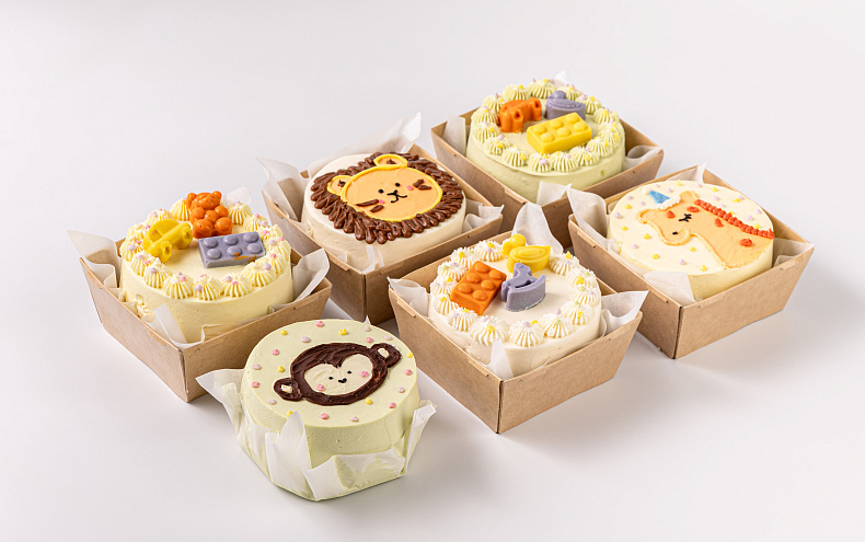 Набор мини тортиков «Игрушки», 6 шт